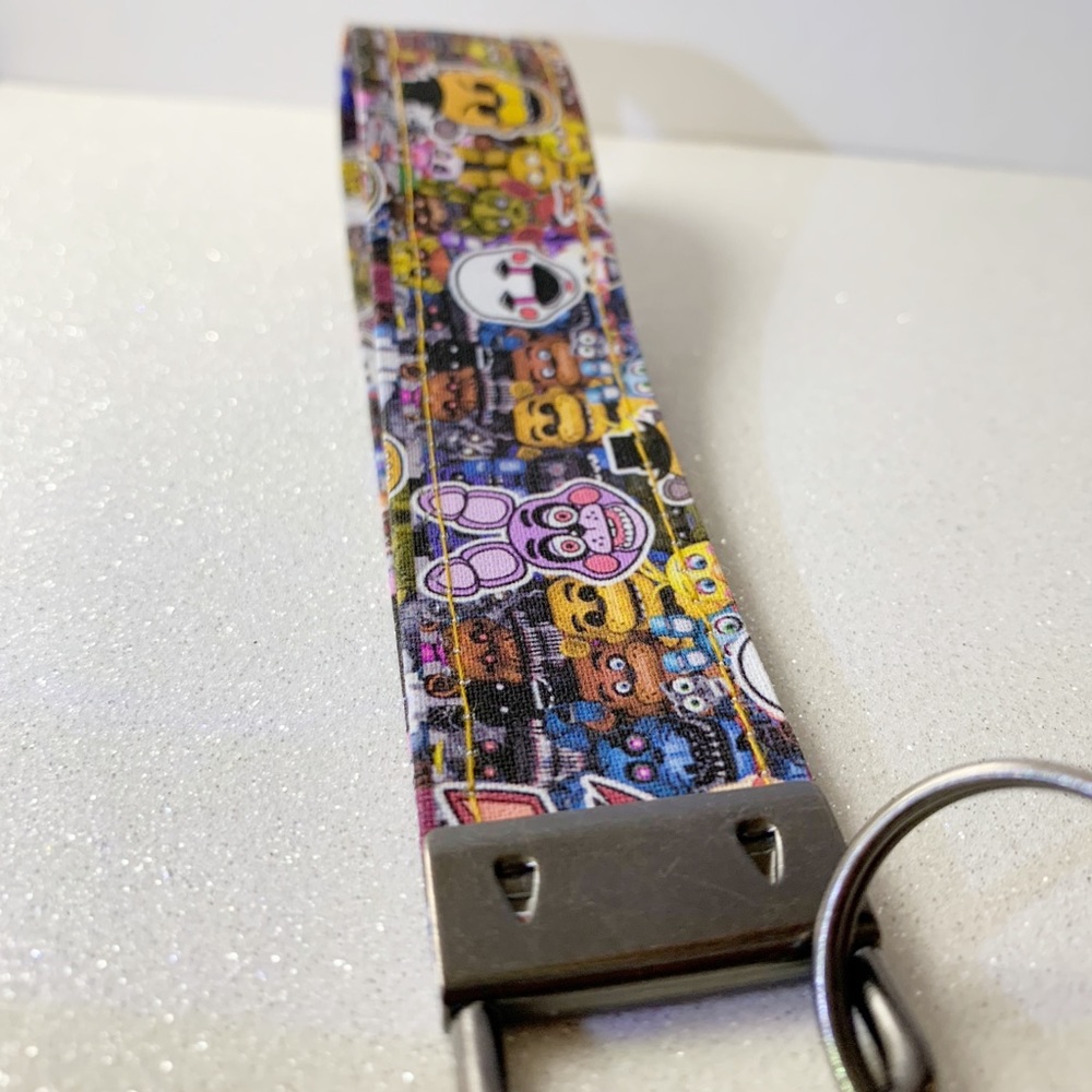 Five nights at freddys FNAF wristlet, key fob